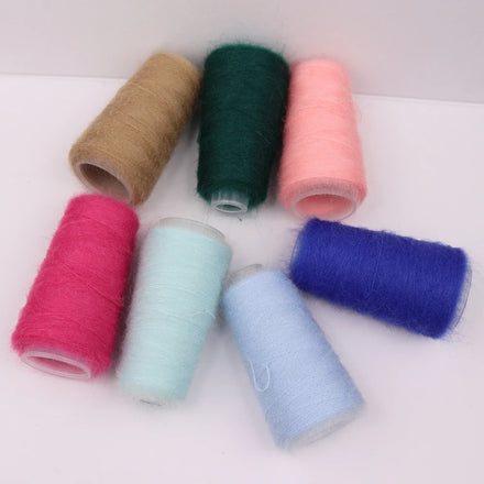100g 1200m Soft Worsted 1/13Nm 55% Kid Mohair High Tenacity Anti-pilling Ventilate Knitting Yarn Sewing Hand Crocheting Shawl