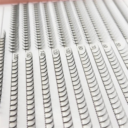 Big Tray 320 Fans Pointed Premade Volume Fan Long Sharp Stem Faux Mink Russian Volume Lash Extension Handmade 12 Rows Natural