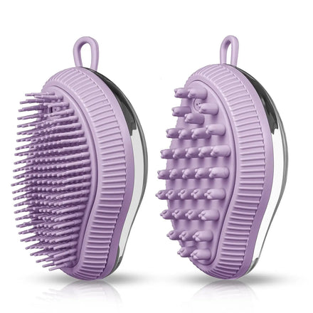 2024 Wholesales Mango Shape Pet Bath Brush Cleaning Tool Shampoo Dispenser Silicone Pet Grooming Shower Brush
