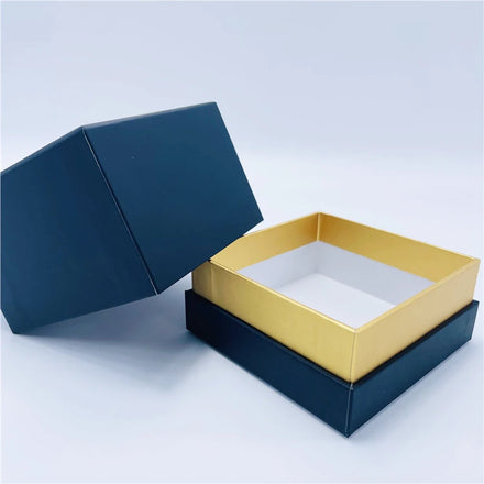 Recyclable Custom Elegant Black Golden Paper Perfume Packaging Gift Cuff Parfum Box for Fragrance Bottle With Lid