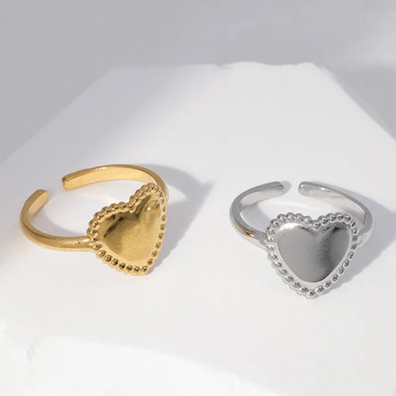 Beimai OEM Anillo Manufacturer Wholesale Love-shaped Simple and Fashionable Stainless Steel