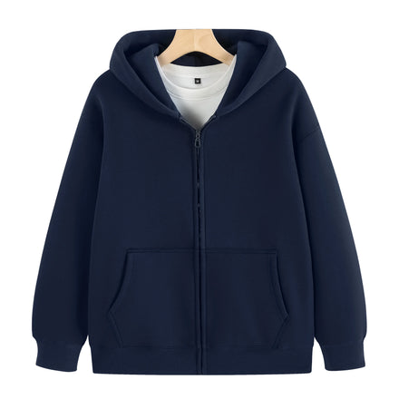 Men's 100% Cotton 500 Gsm Blank Heavy Weight Zip up Hoodies Blank With Custom Logo Wholesale Embroidered Hoodies