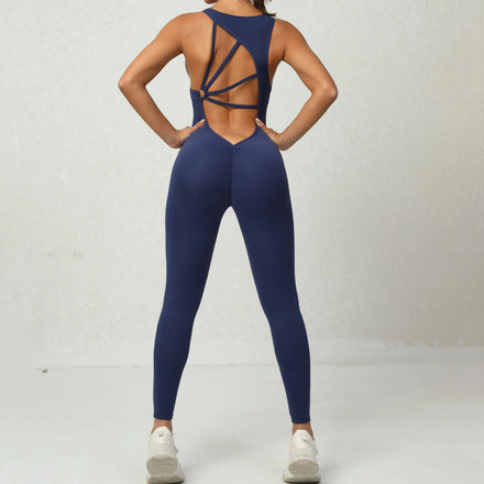 OEM Sports Romper Compression One Pieces Workout Bodysuit Quick Drying Scrunch Yoga Fitness Jumpsuit for Women