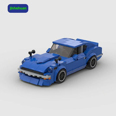 China Creative New Moc Bricks Model Blue Toy Sport Car Building Block for Girls Car Home Decoration Building Block Sets