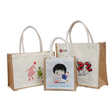 Wholesale Customized Large Capacity Eco-friendly for Canvas Promotional Gifts DIY Draw Fashionable Women Packaging Bag