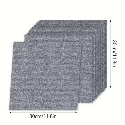 Gray Eco-friendly Anti-Slip Water-Proof Soundproof PVC Backing Thin Polyester Carpet Flat Weave Machine Made Floor Mat