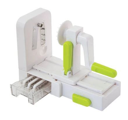 Easy Store Fold and Lock Farberware Professional Grater Foldable Fruit and Vegetable Spiralizer Slicer