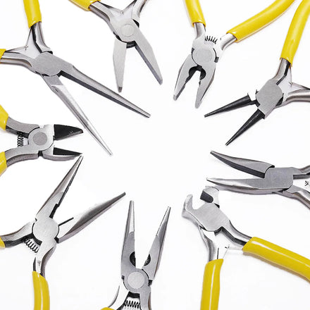 STRONG OSTRICH Jewelry Making Tools 5 Inches 8 Types of Mini Pliers for Jewelry Making