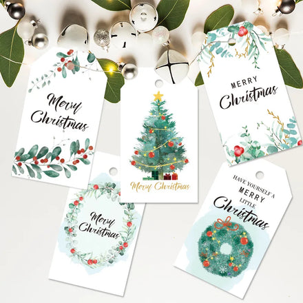 Premium Christmas Card Tags Christmas Card Gift Cards Can Be Customized Gift Decoration Tags