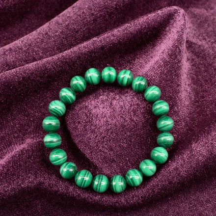Natural Stone Beads Bracelets Malachite Peach Aventurine Rose Quartz Smoky Quartz White Moonstone Bracelet