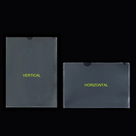 A4 Plastic Three-sided U-shaped Document Hard Rubber Data Card Pouch Clear Hard Plastic Paper Page Magazine Protectors