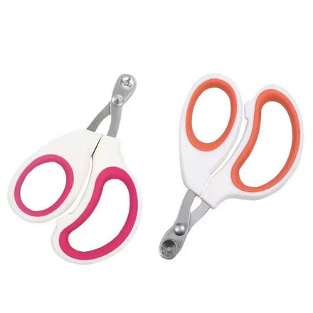 Rich RCZ01 Pet Nail Scissors Plastic Stainless Steel Durable Anti-Bleeding Grooming Tool Multi-Color for Dogs & Cats