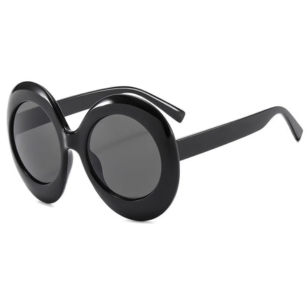 Wholesale High-End Fashion Sunglasses Unisex Oversized Round Anti-UV400 Metal PC Frame Acrylic Lenses 6 Colors Custom Logo