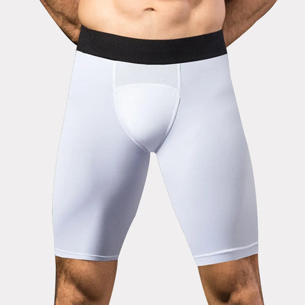 New Arrival Men's Compression Shorts Basketball Running Soccer Solid Mid Elastic Waist Closure Quick Dry Breathable Anti-Wrinkle