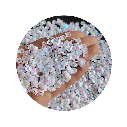 Wholesale 500g/Lot 6.5MM Colorful Cup Beads Loose Sequins for Embroidery Sewing Crafts Keychain Jewelry Findings Packaged Bags