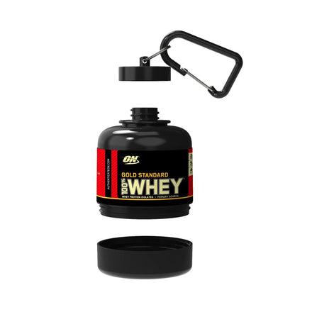 Custom Logo Plastic Protein Powder Portable Container Sports Fitness Gym Travel Mini Containers Powder Filler Bottles Keychain