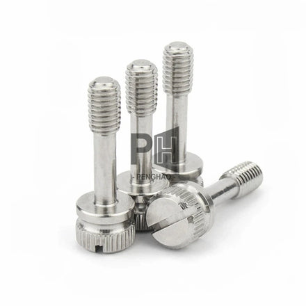 M2 M2.5 M3 M4 M5 M6 M8 304 Stainless Steel Hand Screw Knurled Thumb Anti-loosening Screws Bolts Short Head Slotted Captive Screw