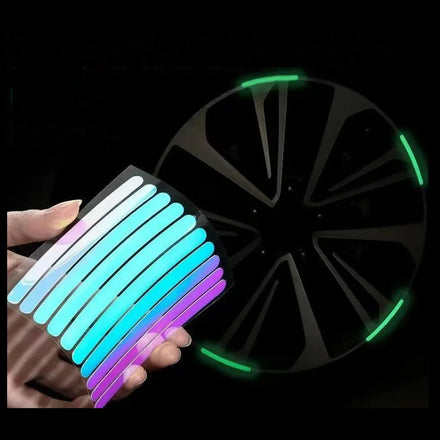 Universal High Visible Holographic Laser Glow in the Dark Luminous Tape Stripe Decals Sticker for Car Motorcycle Bicycle Rim Hub