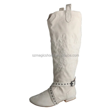 Customized Low Heel High Quality Hot Selling Closed Toe Customized Color Soft Suede Sole Women Dance Boots