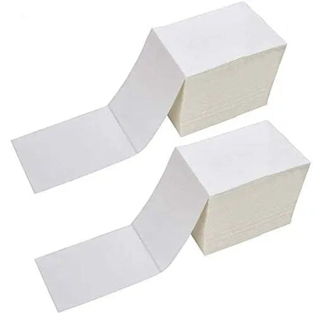 Customizable Logo 100 X 150 mm Reusable Paper Thermal Labels Waterproof Adhesive Stickers for Shipping Use