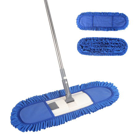 Superfine Fiber Cloth Flat Mop with Thick Fluffy Head for Cleaning Great Water Absorption No Dead Ends Wide Cleaning Coverage