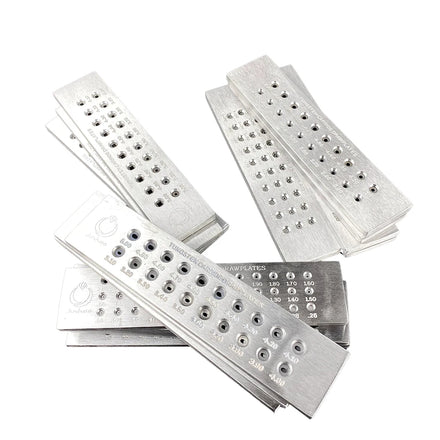 Promotional Various Jewelry Rectangular Pull Plate Tungsten Carbide Drawplates Round Holes Draw Plate Wire Drawplates Tool