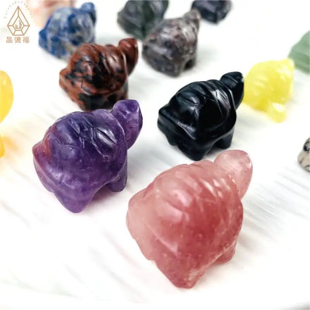 Hot Sell Crystal Healing Stones Mini Gemstone Turtle Natural Animal Craving for Decoration