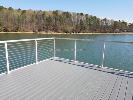 Reilbu Fast Delivery Time Easy to Maintenance Silver Stainless Steel Balustrade for Stair Deck