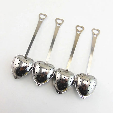 Stainless Steel Heart Shape Tea Herb Spice Infuser Spoon Strainer Filter Scoop Tea Herb Spice Infuser Spoon Strainer