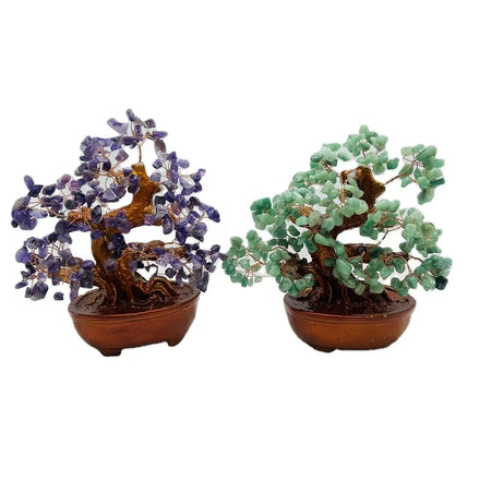 Wholesale Natural Healing Crystal Gemstone Money Trees Crystal Gem Chips Tree for Decoration