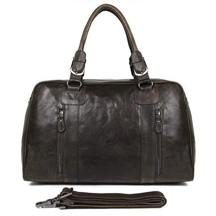 Men's Business Duffle Travel Leather Bags Handbags Shoulder Messenger Travel Large Capacity Luggage Bags Suitcase Organizer