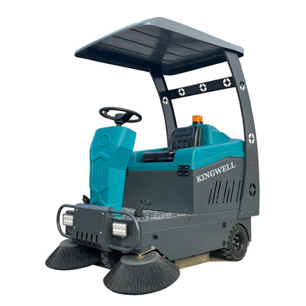 China Hot Sale Industrial Automatic Vacuum Floor Sweeper Machine KW-1350 Ride on Electric Street Road Sweeper