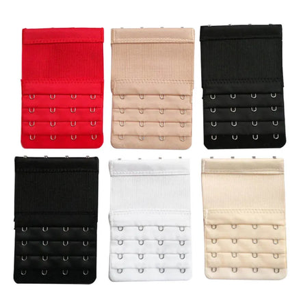 Custom Sustainable Packaging 2/3/4 Adjustable Nylon Hook Bra Extenders Elastic Bra Strap Extenders for Lingerie Underwear