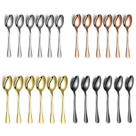 Mini Modern Stainless Steel Tea & Ice Cream Spoon Food Grade Sustainable Minimalist Design for Back to School
