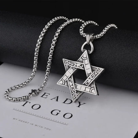 2024 New Trend Titanium Steel Necklace Hip Hop Style Pendant Sweater Chain Personality Simple Decoration