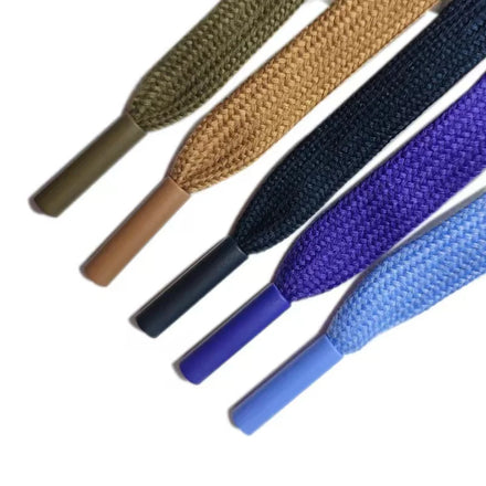 Custom Color Aglet Hoodie Pull Rope with Pants Waist Aglet Logo Plastic Tips Customizable Shoelaces