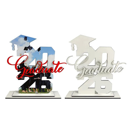 DIY Design Personalized Logo Graduation Photo Frame Sublimation Blank Graduate 2026 Plaque