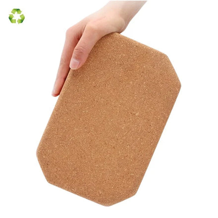 Custom High Density Octagonal Cork Yoga Block-Eco-friendly Water-proof Non-Slipping for Dance Fitness & Bodybuilding