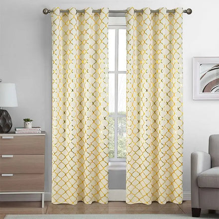 XinLan Factory Direct Curtain Custom Private Labeling Foil Print Velvet Curtain Ready Made Curtain for Bedroom
