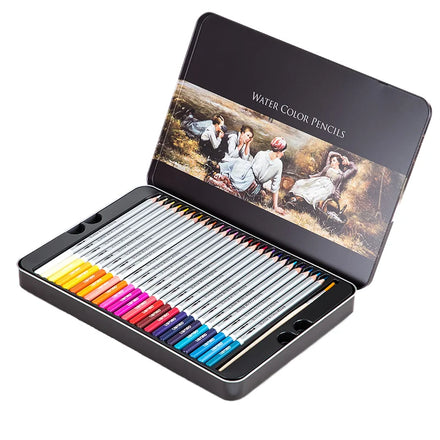 Deli 6523 48pcs/box Water Soluble Colored Pencil for Art Students Colored Pencil for Painting 30box*48pcs=1440pcs Per Carton Set