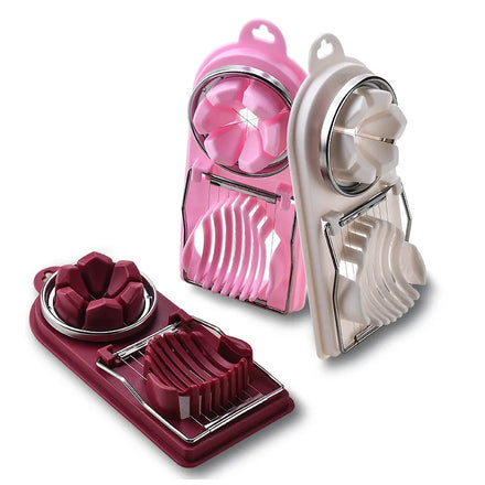 Food Divider Slicing Wire Stainless Steel Eco-Friendly Modern Egg Cutter Split Device Kitchen Tools Egg Slicer Multifunctional
