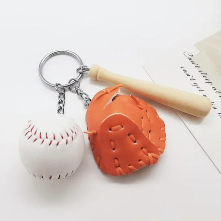 Personalised Digital Name Softball and Baseball Pvc Rubber Keychain 3d Cartoon Strap Key Zhongshan Maker