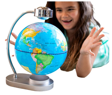 360 Spinning Magnetic Levitation Floating 6inch Illuminated Globe Lamp Light Display Racks