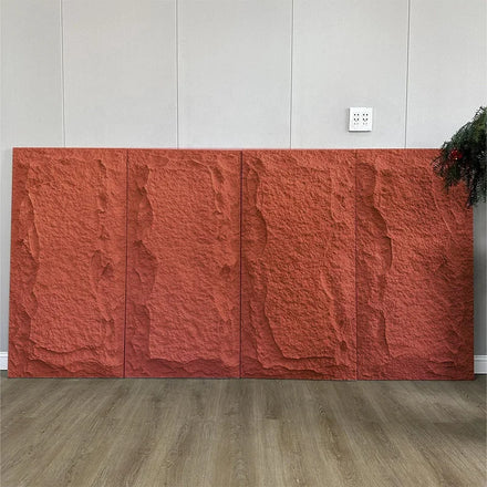 Available Indoors and Outdoors Background Wall Artificial Stone Pu Culture Stone 3d Decoration Pu Stone Wall Panel