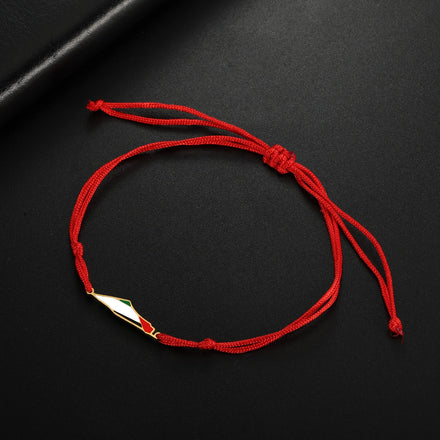 Palestine Stainless Steel Black Red Rope Bracelet for Women Men Country Geography High Quality Jewelry Gift Wholesale