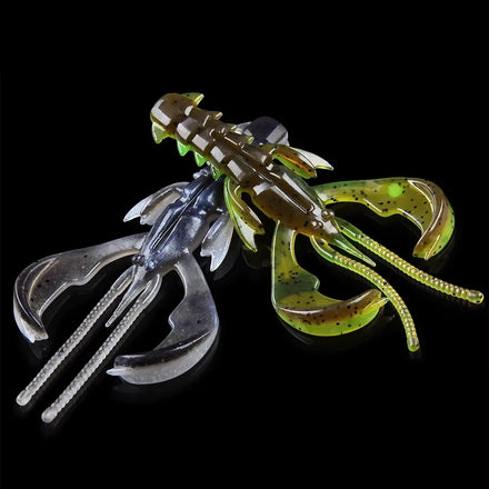 Spinpoler Soft Fishing Lure Floating TPR Soft Salted Shrimp Bait Soft Plastic UV Crawfish Bait Bass Fishing Texas Jig Heads Rigs