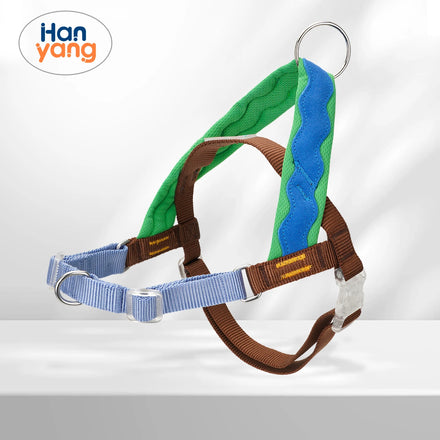 HanYang Custom Nylon No Pull Dog Harness with Leash Easy to Control Walking Harness for Small/Medium/Large Dogs