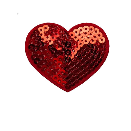 Self-Adhesive Sequin Patch With Pentagram Love Design Children's Clothing Decoration DIY Accessories Chenille Fabric Lace ZA110