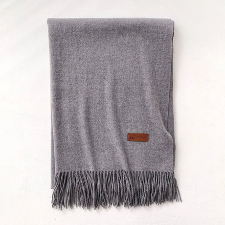 Plain Heavy Cashmere Chiffon Scarf Hijab Wrap Solid Color Shawls Headband Women Winter Adult Muslim Hijabs Bow Argyle Patterns