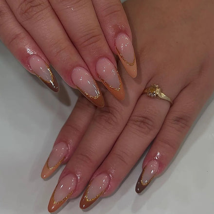 Reusable Press on Nails Private Label Wholesale Artificial Fingernails French Stiletto Fake Nails Luxury Acrylic False Nails